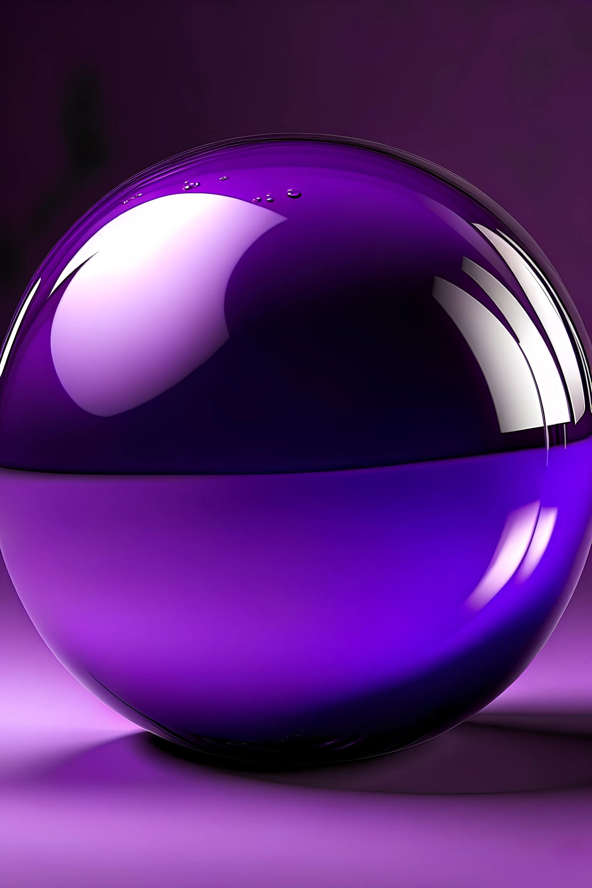 flattened Sphere in violet