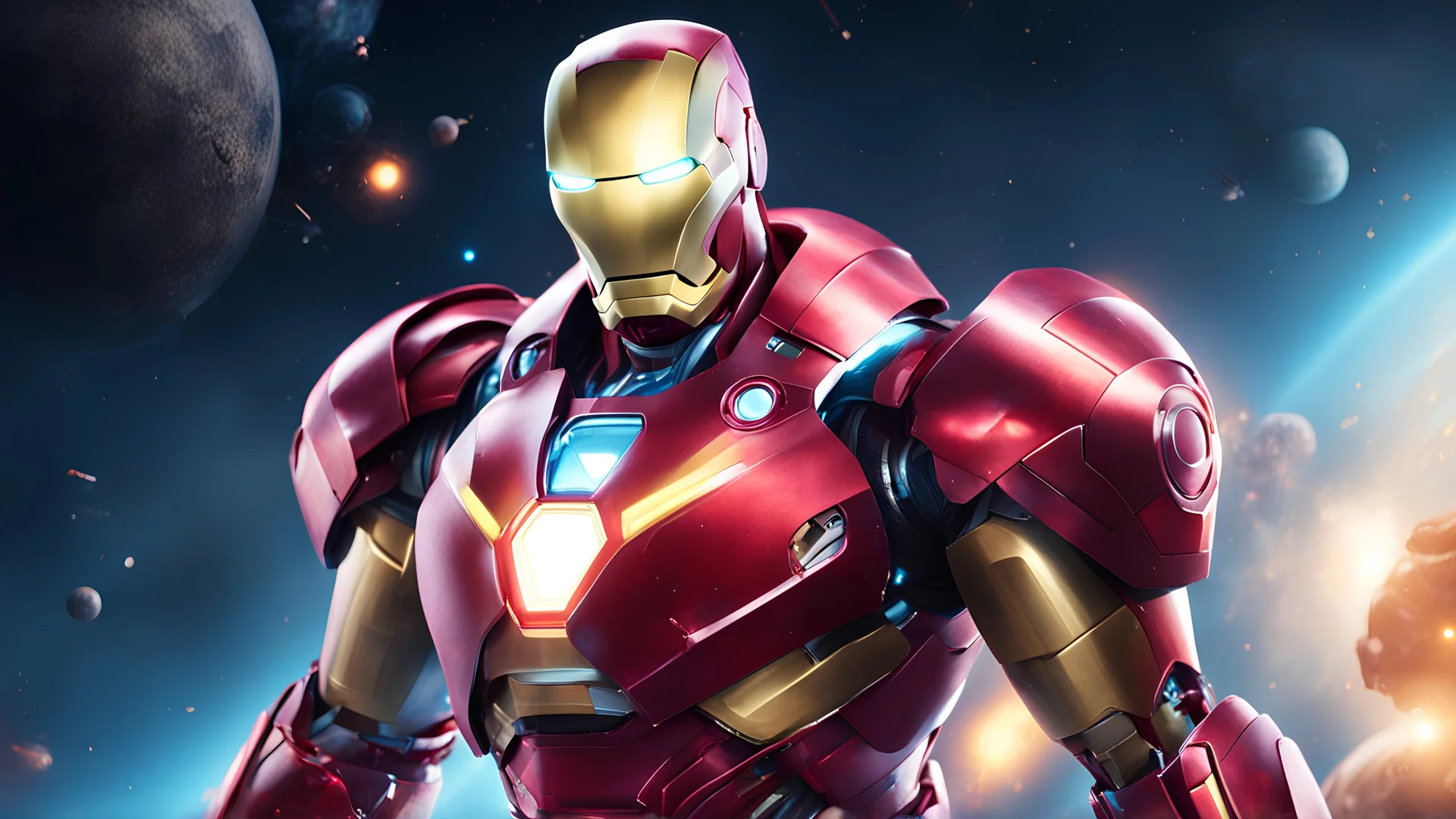 super max ultra upgrade ironman look in space