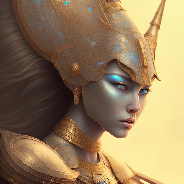 sango fantasy, fantasy magic, intricate, sharp focus, illustration, highly detailed, digital painting, concept art, matte, masterpiece head sexy Asian beauty blond hair space lady silver tiger head Egyptian princess pyramid