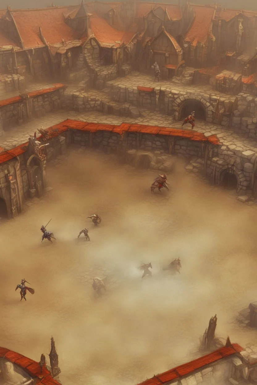 fantasy medieval fighting arena