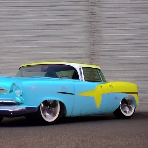 50'S GUITAR ROCKABILLY HOTROD SPACESHIP FUNNYCAR