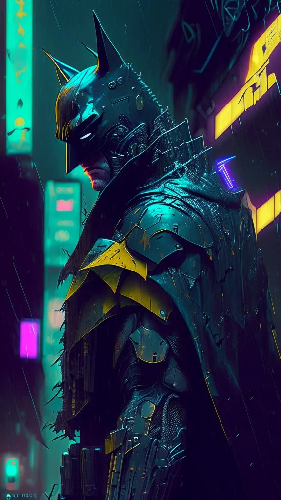 cyberpunk inspired batman