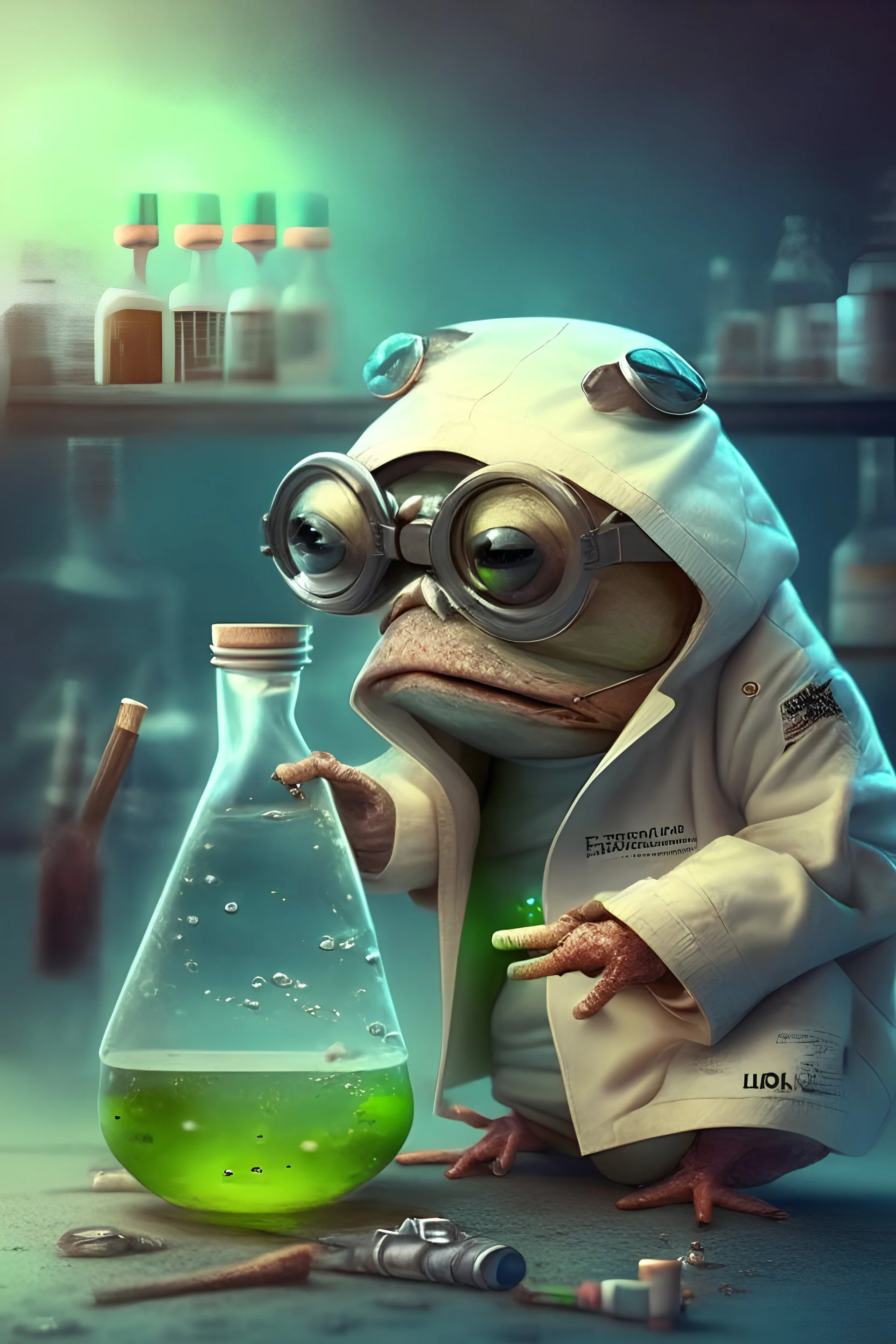 super sad scientists that save frogs