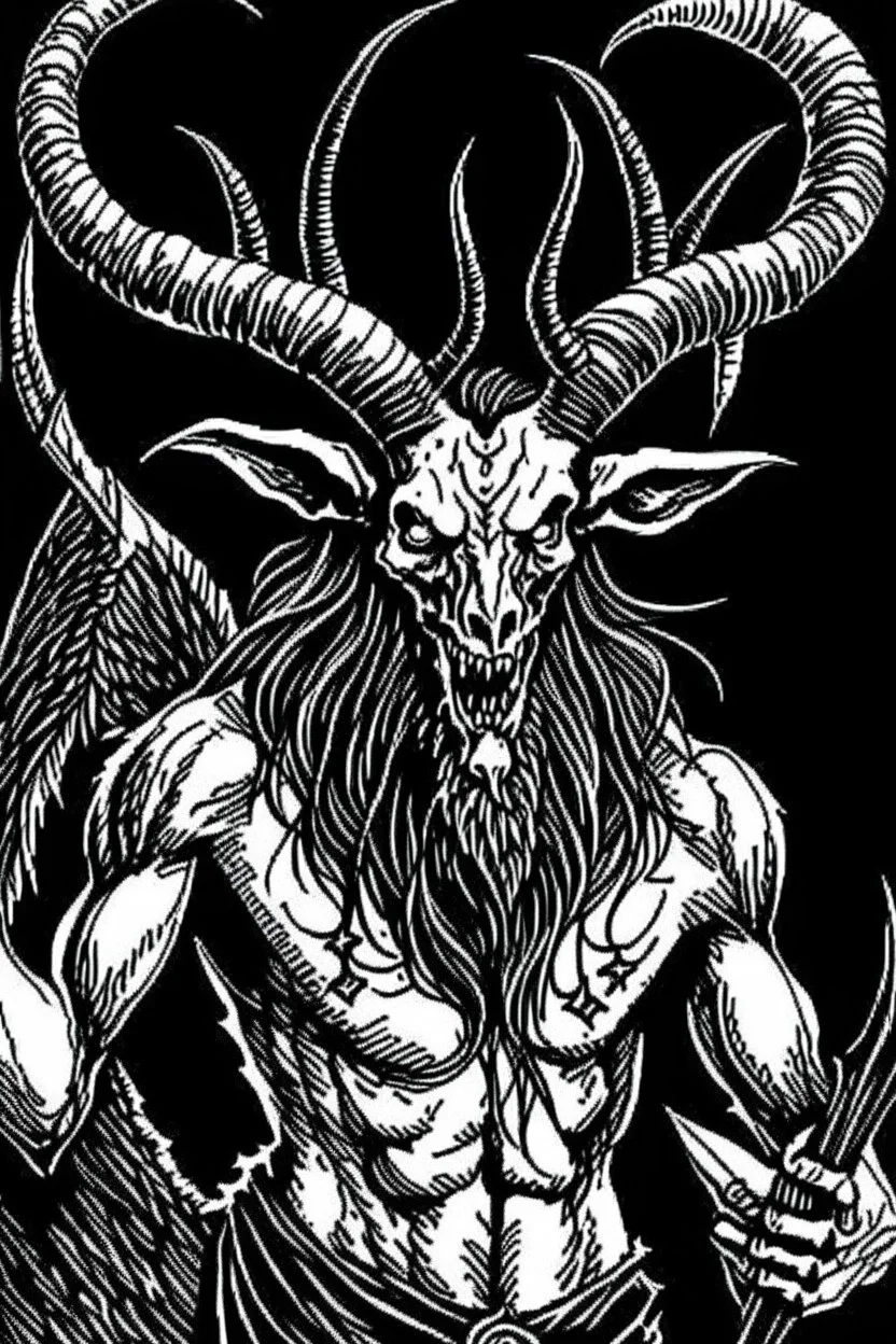 A goat black metal 2d