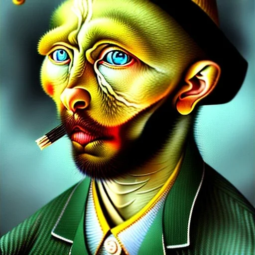 Dibujo al oleo de Neo estilo Vincent van Gogh