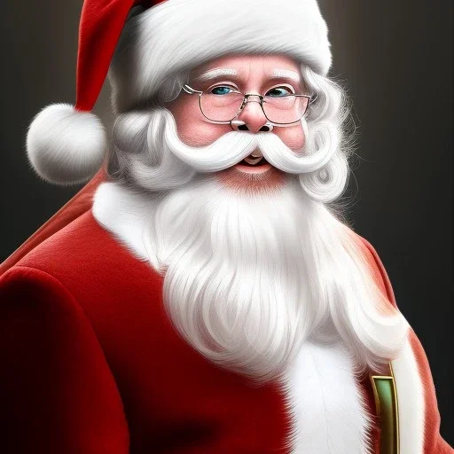 Santa Portrait of cute cat, perfect composition, hyperrealistic, super detailed, 8k, high quality, trending art, trending on artstation, sharp focus, studio photo, intricate details, highly detailed, by greg rutkowski