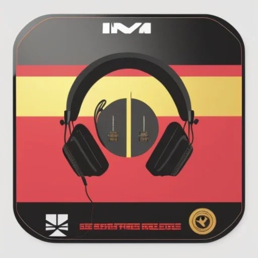 logo for online radio, perfect centered, cut stiker logo