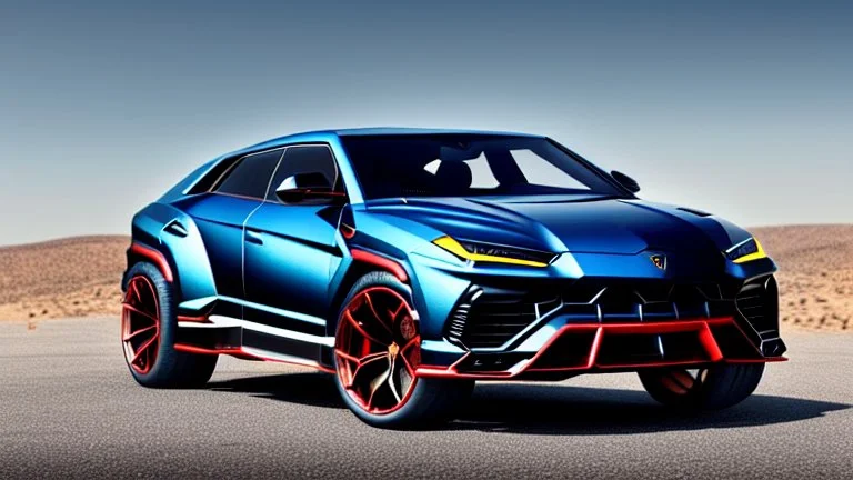 Luxury Lamborghini Urus Fast And Furious Tuning , Photorealistic, 4K, Ultra Detailed, Front Quarter View