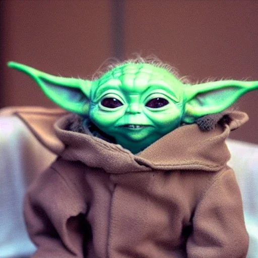 baby yoda smile