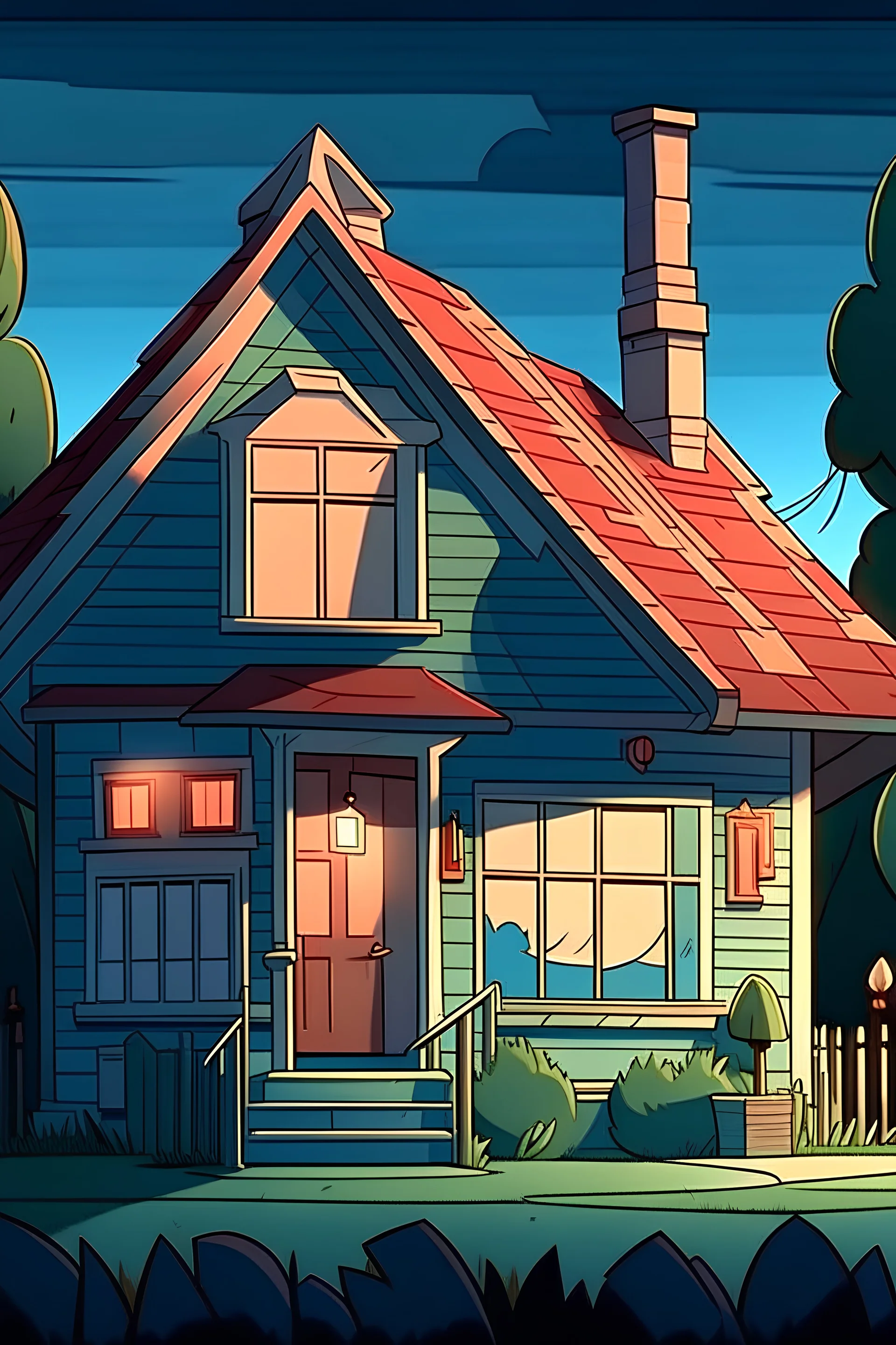 animation outside of house