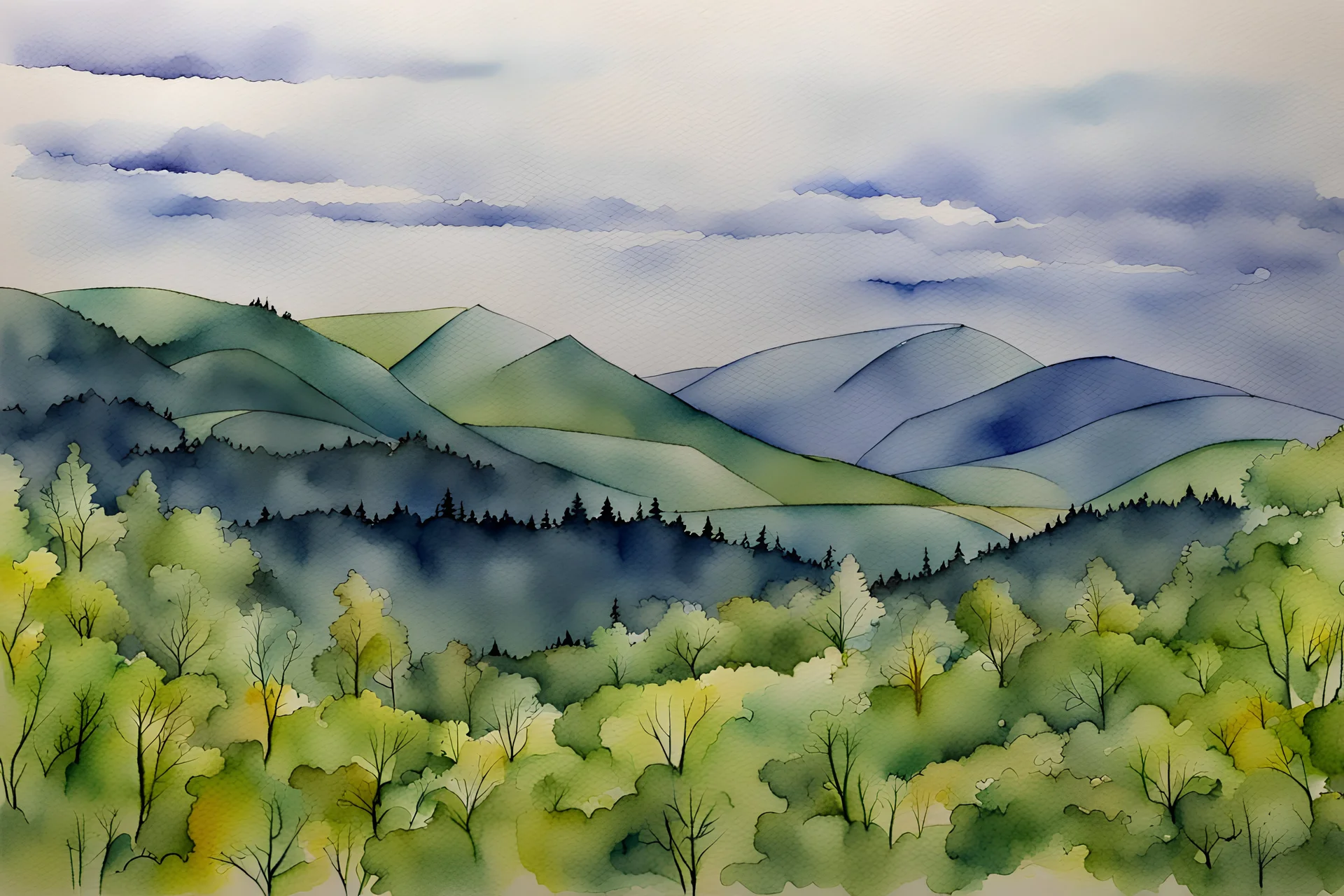 Watercolor, expression, pen