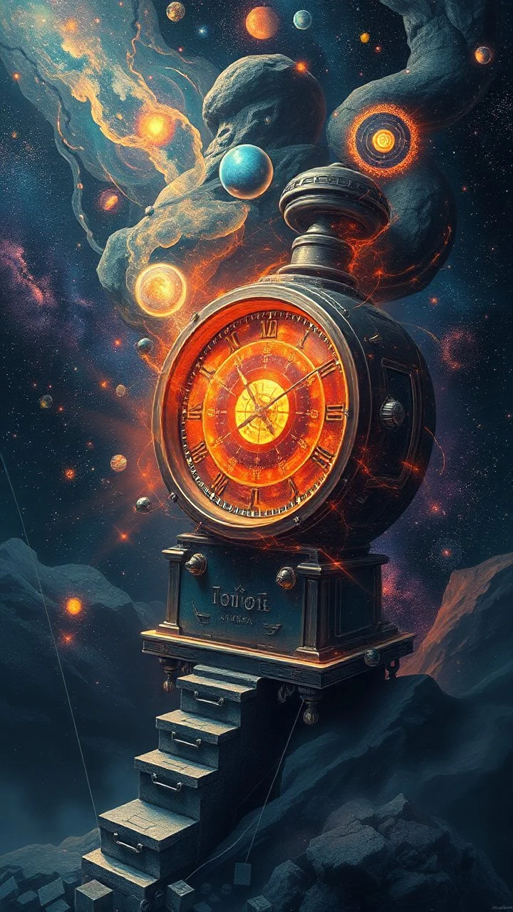 A TIME MACHINE WITH universe RUNNING FROM IT TO THE HEAD
