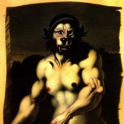 portrait of a werewolf José de Ribera Style