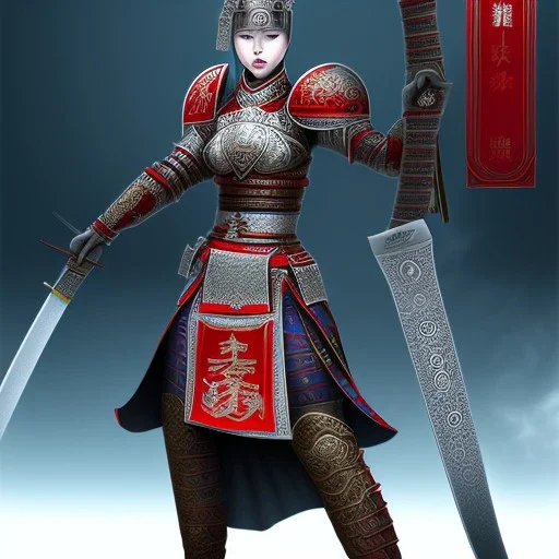 Empress Warrior women with katana sword