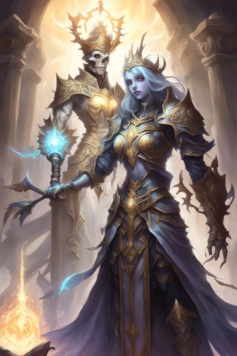 undead paladin serving a goddess of light