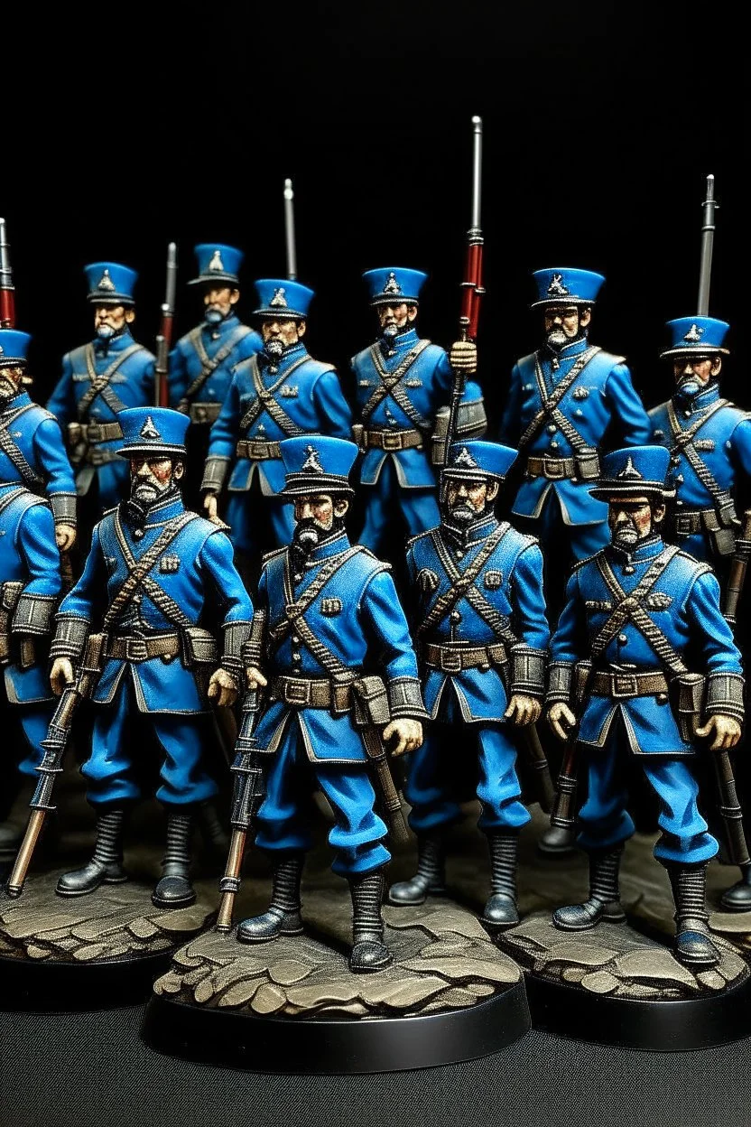 army of distopian victorian soldiers