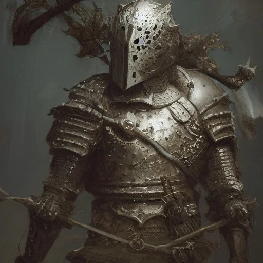 Insanely detailed photograph of an “portrait of an D&D Echo Knight wearing a ivy colored medium armor”, intricate calvary hat, stern clear face and hyperdetailed painting by Ismail Inceoglu Huang Guangjian and Dan Witz CGSociety ZBrush Central fantasy art album cover art,8K, hdr, epic, mysterious, ominous, hands focused on a glowing D20, jewelry, motivated