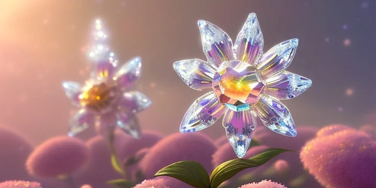 crystal subtle flower in a galactic ambiance beautiful fairy, transparent, delicate colors, in the foreground, full of details, smooth，soft light atmosphere, light effect，vaporwave colorful, concept art, smooth, extremely sharp detail, finely tuned detail, ultra high definition, 8 k, unreal engine 5, ultra sharp focus