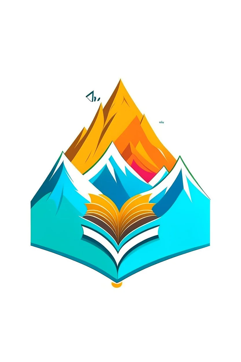 The logo consists of the word “Injaz” in the form of an educational book and combined with mountains in a simple way and attractive colors