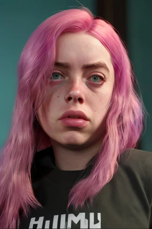 Billie Eilish, in my underpants, photorealistic, 8k