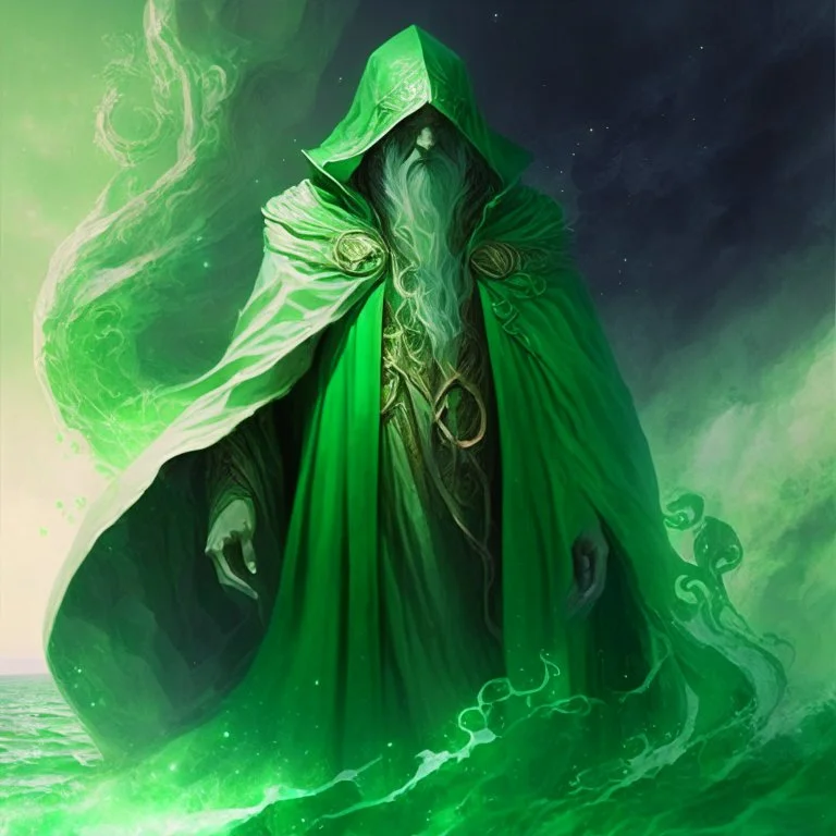 Aere, the God of the Dawn, The Sea, Space and Time. God of mankind and summer. The Father. Cloaked in green trimmed robes