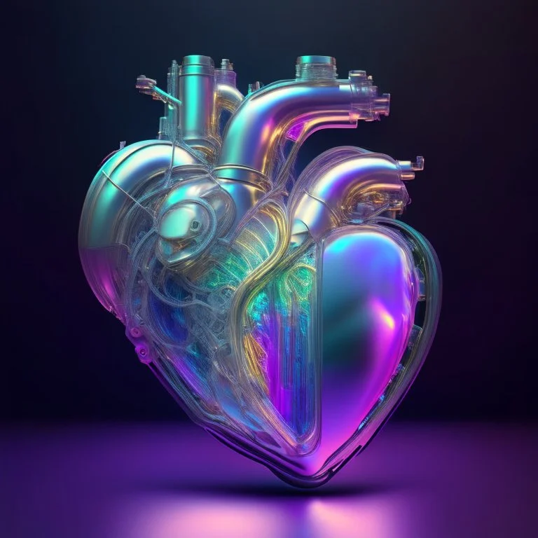 iridescent machine heart