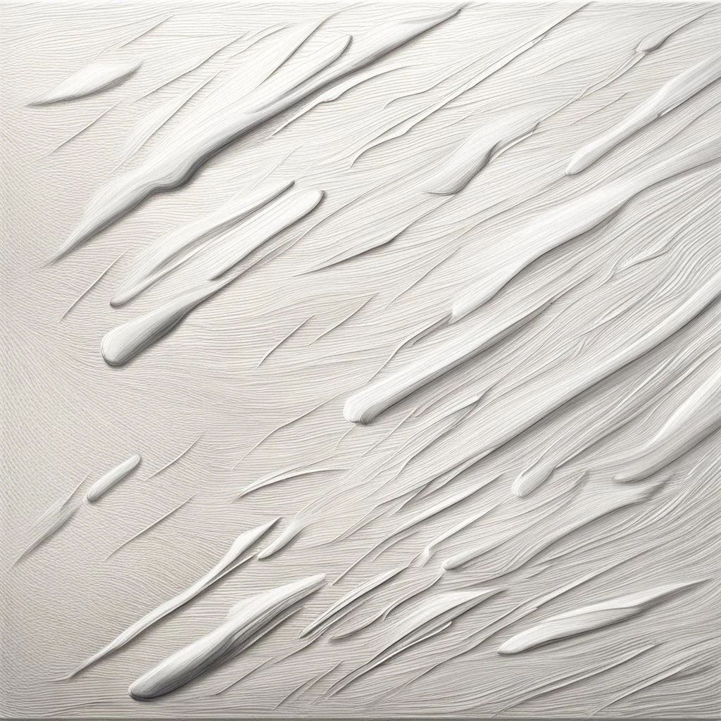 Hyper Realistic White Oil-Paint Brush Patches Texture on Canvas