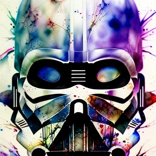 photorealistic darth vader, watercolor illustration by <agnes cecile> <Yoji Shinkawa>, natural tones, ornate and intricate detail , soft smooth lighting, soft pastel colors,