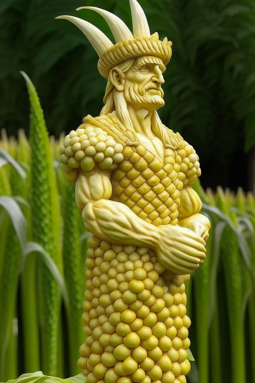 Corn roman statue