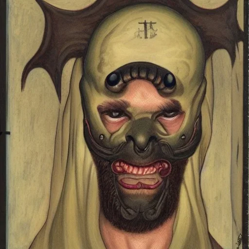  Bat-face with a flesh tentacle beard Russian Orthodox