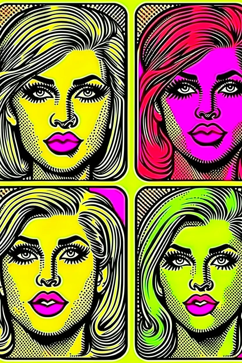 Vintage pop art style, coin