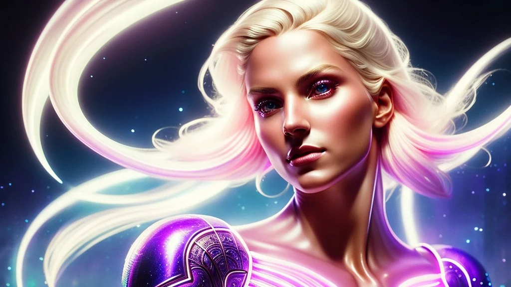 Lexica Aperture v2 Hyper detailed ultra sharp, trending on artstation, vibrant aesthetic, smiling blonde ethereal subtle (((smiling)))+++ luminous heavenly goddess, angel, colorful, psychedelic, ornate, intricate, digital painting, concept art, smooth, sharp focus, illustration, not human anthropomorphic alien cyborg, art by artgerm and greg rutkowski and h. r. giger, louis royo, salvador dali, 8 k