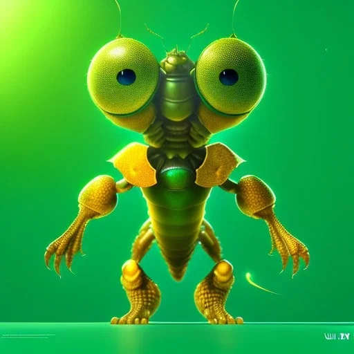 cute bug, 8k resolution, ultra hyperdetailed, Unreal Engine 5, very small details, realistic, normal colours, realistic lighting, complex 3d render, cinema 4d