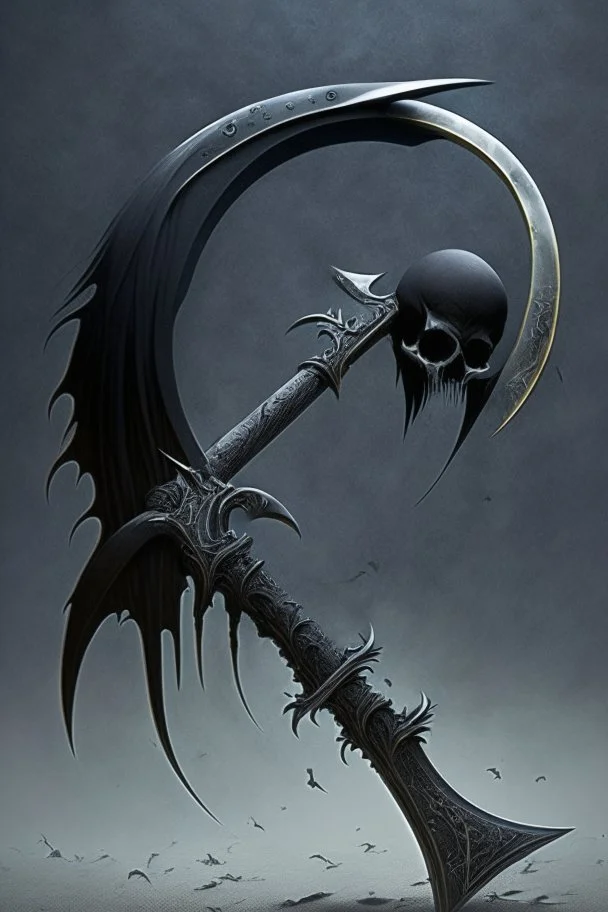 black big scythe