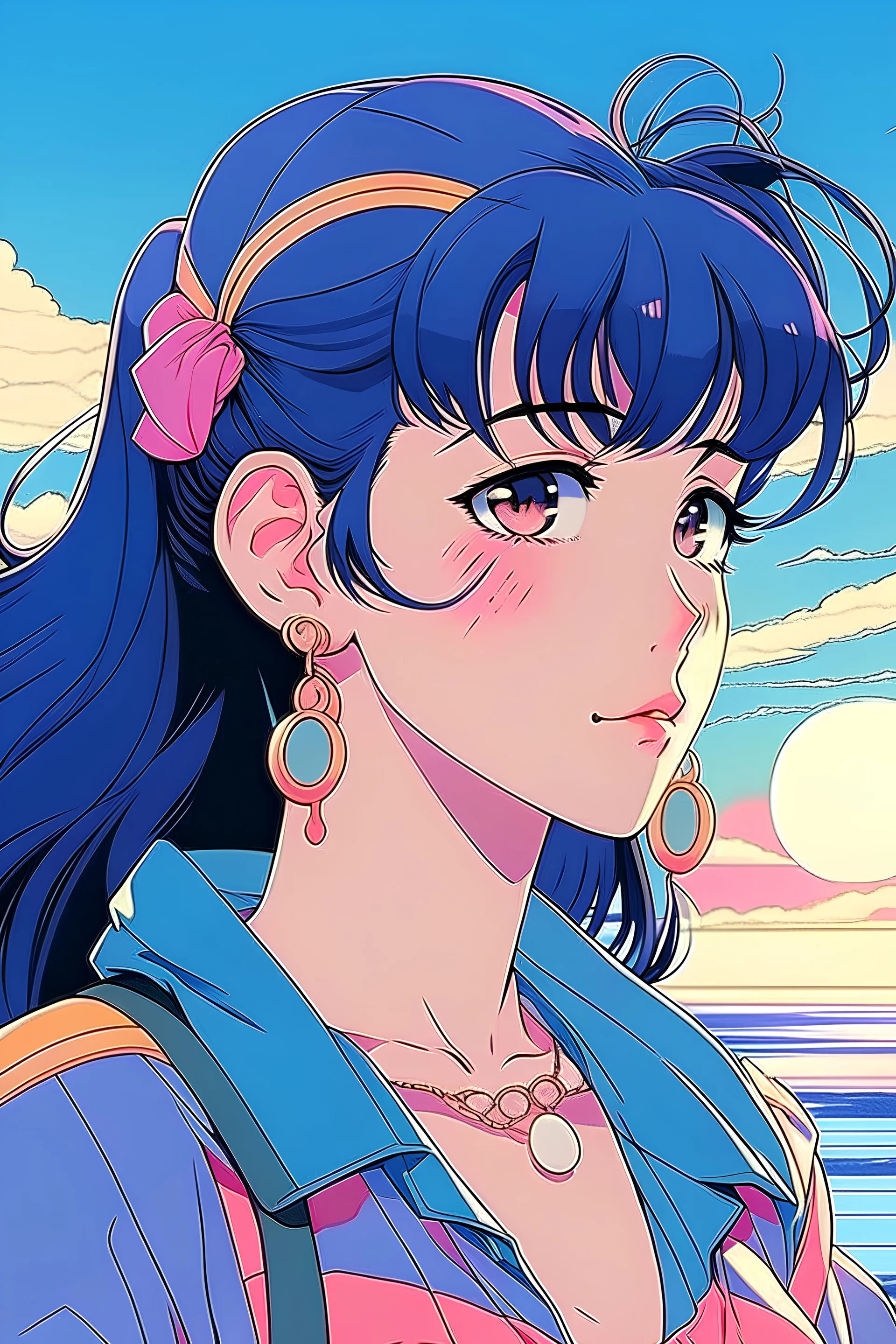 90s anime girl aesthetic matching profile picture