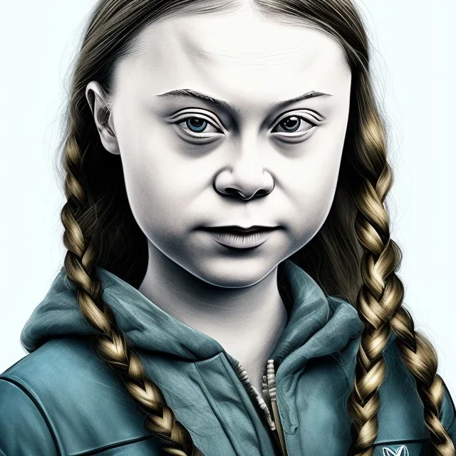 portrait of Greta Thunberg G11