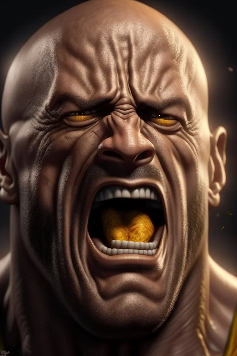 The rock but he’s angry