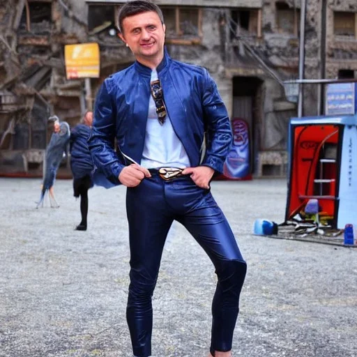 Volodymyr Zelensky wearing hot pants