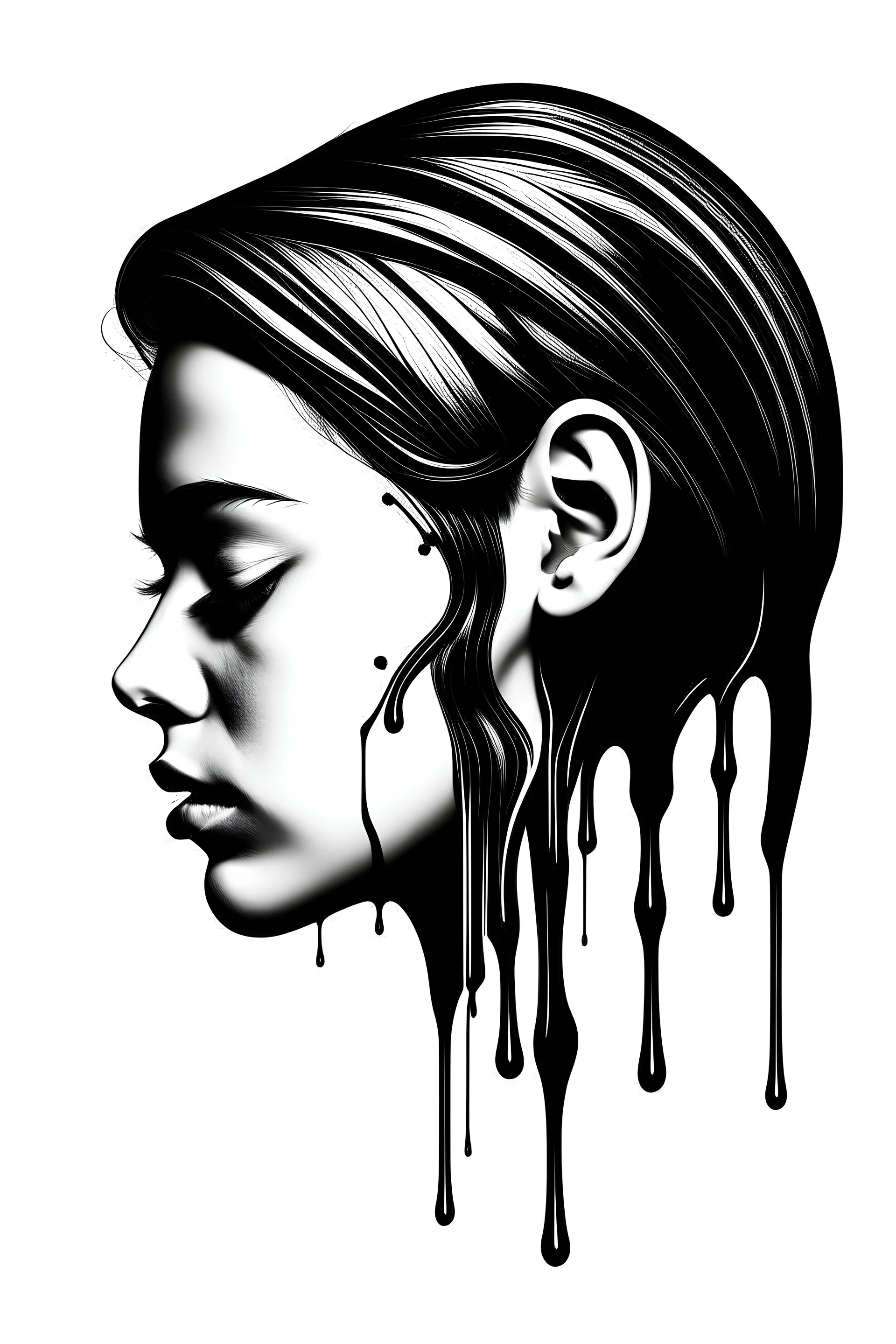 create a profile pic that is a Z with black ink dripping from it