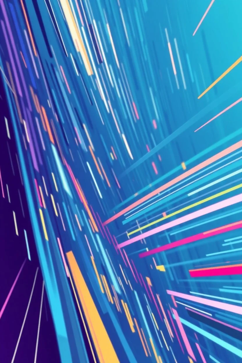 energetic and fragmented speed stripes vertical vector