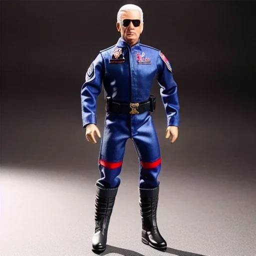 G.i. Joe toy doll air force pilot Joe Biden face sunglasses with black boots full body in package 2020