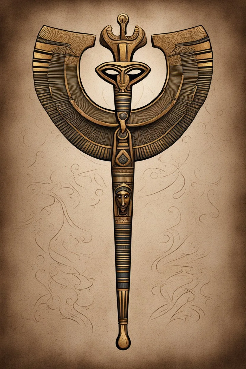 egyptian mythologic ankh design