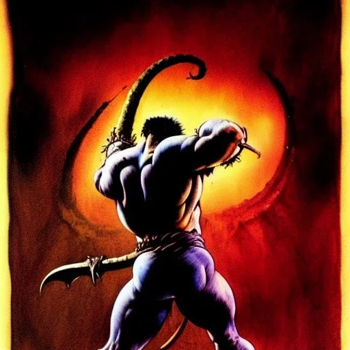 Guts by Frank Frazetta style