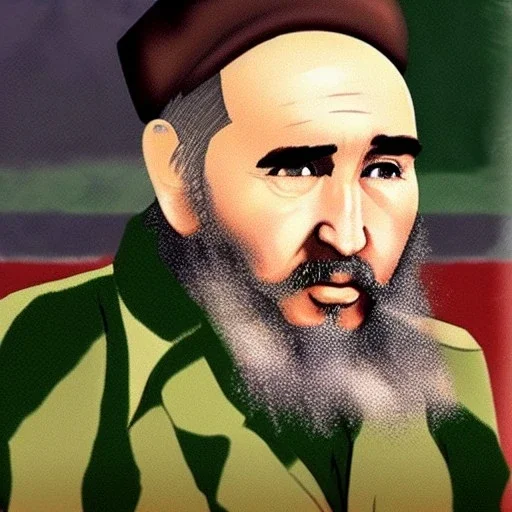 Fidel Castro estilo anime