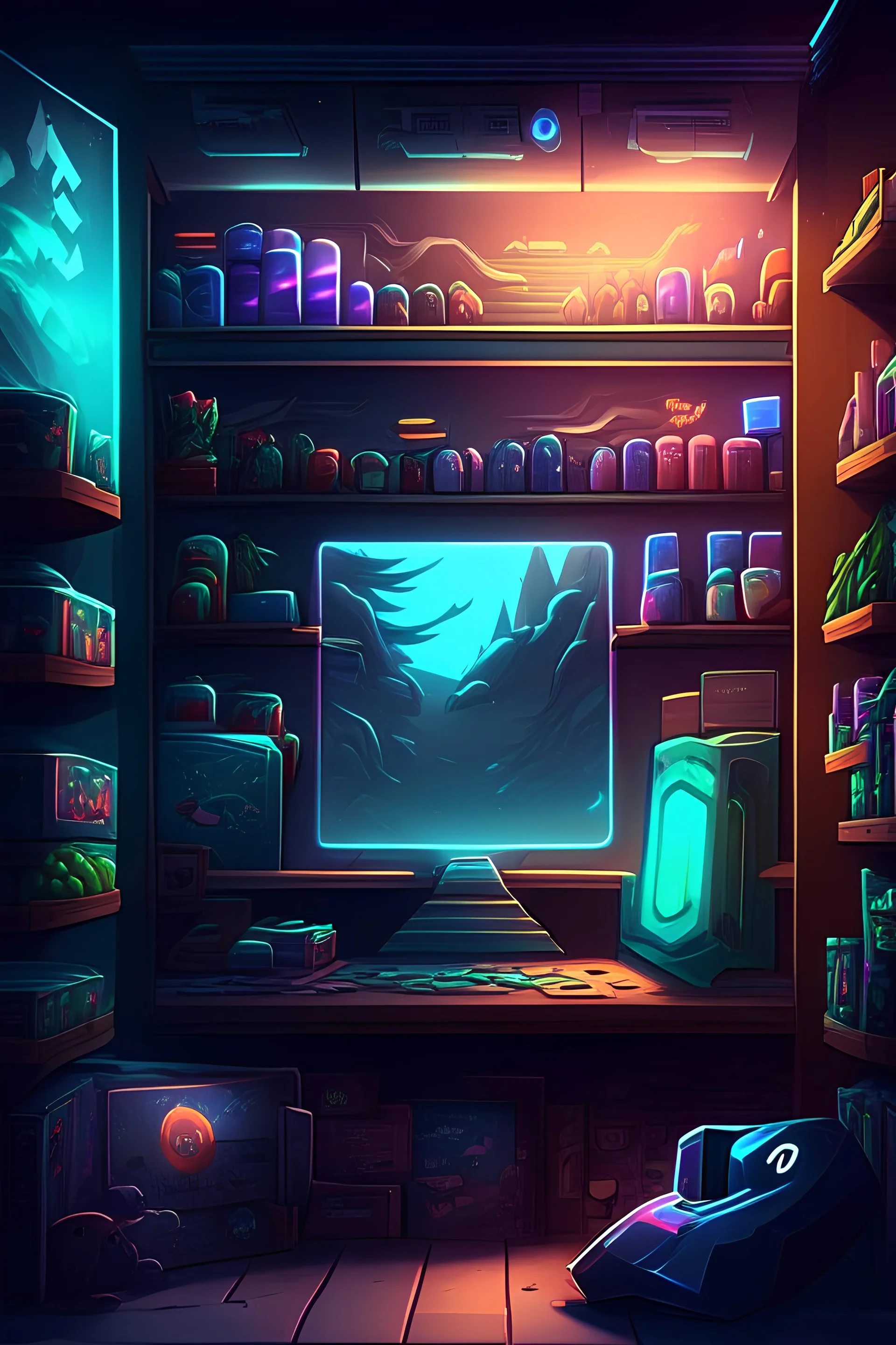 background for store gaming products