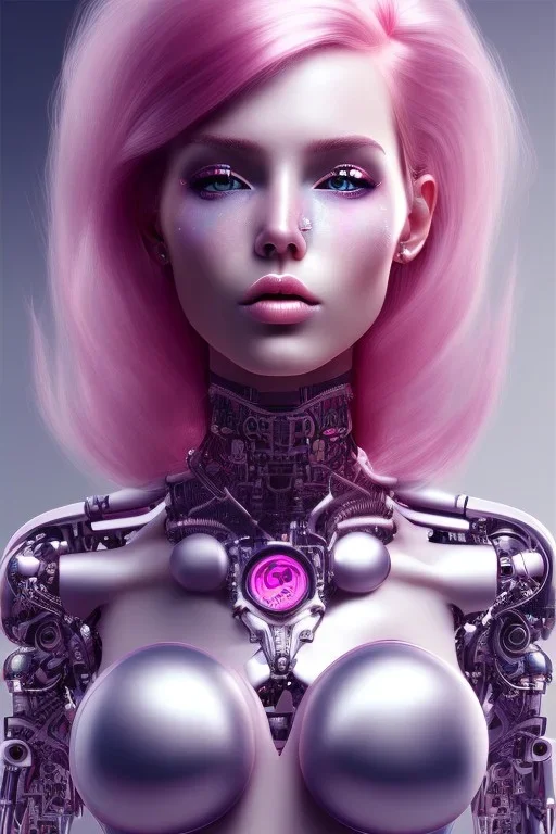 cyborg, pink hair, sexy, perfekt, real, dream