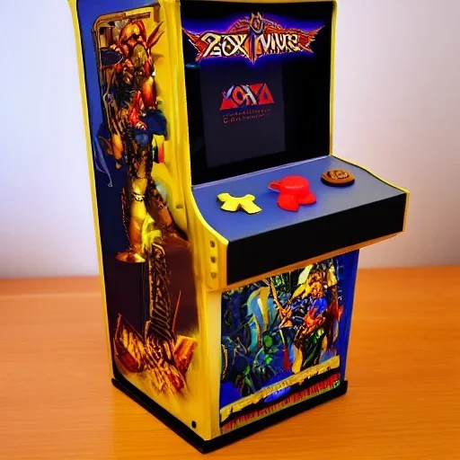 miniature golden axe arcade machine