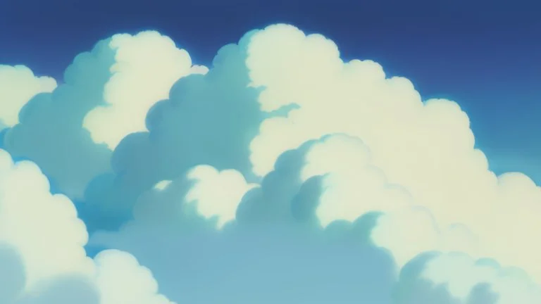 Clouds, bluesky, floating island, magic