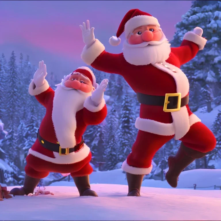 Santa dabbing