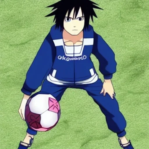 Sasuke joue au foot